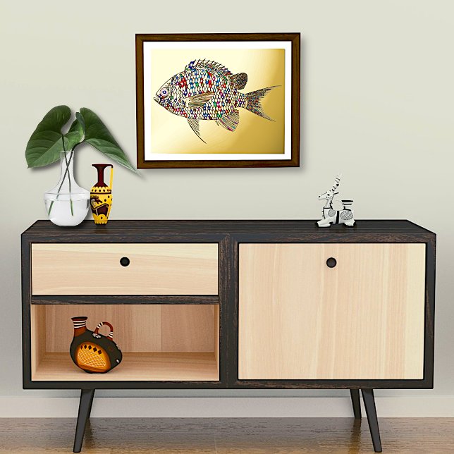 Impressions Dorure Poisson coloré (Créateur téléchargé)