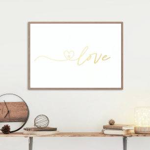 Impressions Dorure Real Gold   LOVE HEART   Calligraphy