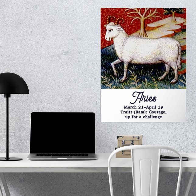 Impressions Dorure Signe Zodiac Bélier le bélier fête d'anniversaire (Créateur téléchargé)