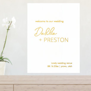 Impressions Dorure Simple Gold Foil Contemporain Moderne Mariage