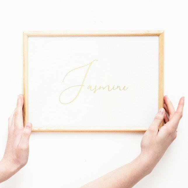 Impressions Dorure Texte de calligraphie or modifiable | Noms (Créateur téléchargé)