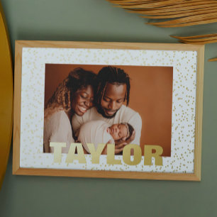 Impressions Dorure Tiny Stars Moderne Gras TEXTE MODIFIABLE PHOTO OR