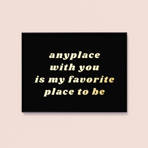 Impressions Dorure Typographie moderne Sweet Romantique Noir + Or