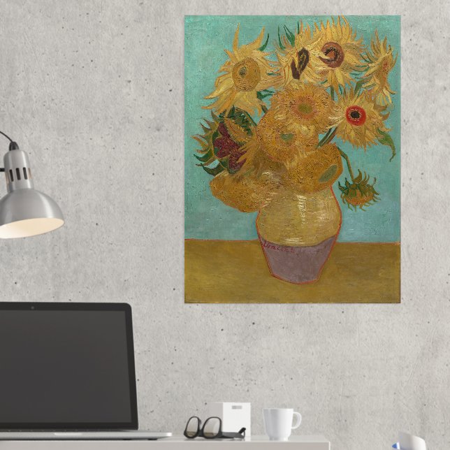Impressions Dorure Van Gogh - Sunflowers, 3ème version, répétition (In situ (Bureau 2))