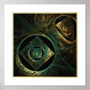 Impressions Dorure Vibrations magiques Art Abstrait
