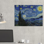 Impressions Dorure Vincent Van Gogh, La Nuit étoilée<br><div class="desc">Vincent Van Gogh - La Nuit étoilée,  1889.</div>