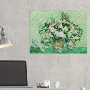 Impressions Dorure Vincent Van Gogh, Vase de Roses, Roses dans le Vas
