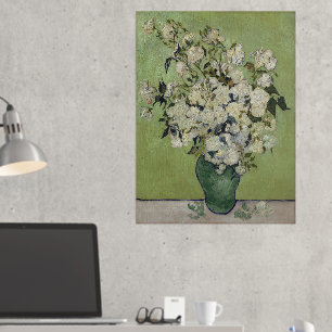 Impressions Dorure Vincent Van Gogh, Vase de Roses, Roses dans le Vas