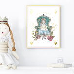 Impressions Dorure Vintage Alice au pays des merveilles Royal Queen F<br><div class="desc">Magnifiquement conçu vintage Alice dans Wonderland caractère feuille d'or imprimé. Parfait pour les amoureux d'Alice au pays des merveilles. Comprend un mélange de nos propres fleurs et de nos oeuvres d'art d'origine dessinées à la main. Nous avons méticuleusement restauré l'iconique Alice in Wonderland vintage Alice illustrations en les dessinant à...</div>