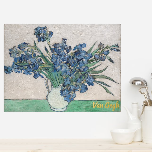 Impressions Dorure Vintage Van Gogh Irises (In Situ (Cuisine))