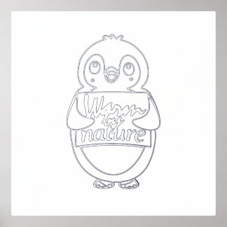 Impressions Dorure Warm by nature: Adorable Penguin with Playful Text
