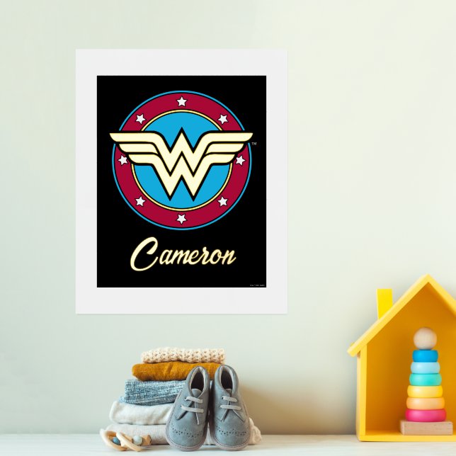 Impressions Dorure Wonder Woman | Logo Cercle & Etoiles (In Situ (Pépinière 3))