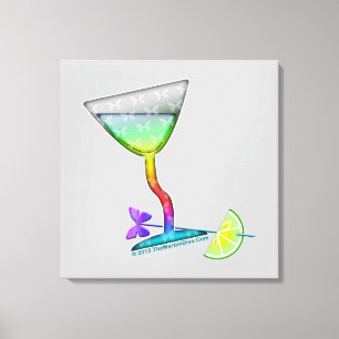 IMPRESSIONS SUR TOILE - ART MARTINI PAPILLON