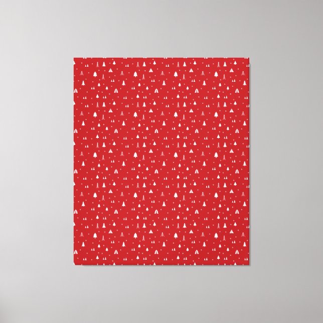 Impressions sur toile d'arbres de Noël et de floco (Recto)