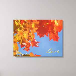 Impressions sur toile d'art Amour Orange Jaune Imp