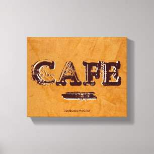 Impressions sur toile de café rétro vintage
