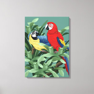 Impressions sur toile de perroquet