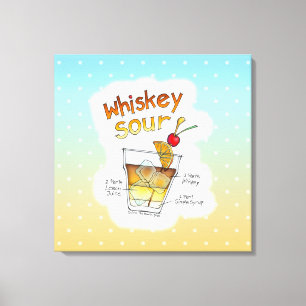 IMPRESSIONS SUR TOILE - RECETTE WHISKEY SOUR COCKT