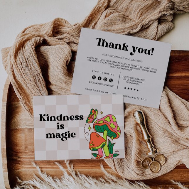 Imprimable Carte de remerciements rétro, Entrepris (Printable Retro Thank You Card, Business)