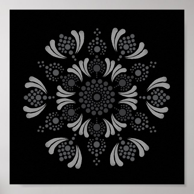 Imprimable Poster de votre propre Modèle Mandala (Devant)