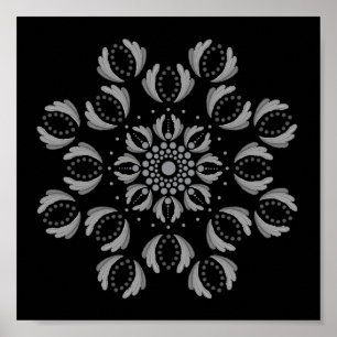 Imprimable Poster de votre propre Modèle Mandala