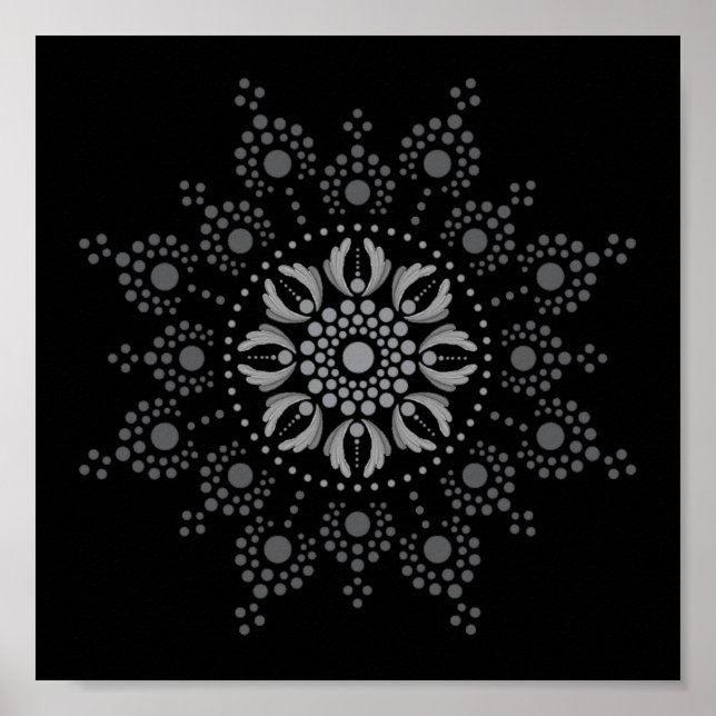 Imprimable Poster de votre propre Modèle Mandala (Devant)