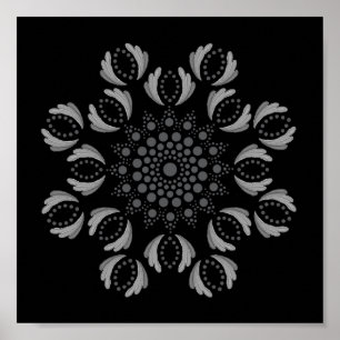 Imprimable Poster de votre propre Modèle Mandala