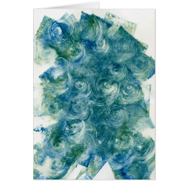 Imprimante Abstraite bleue verte (Devant)