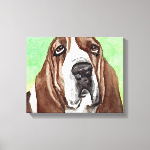 Imprimantes d'art en toile Basset Hound