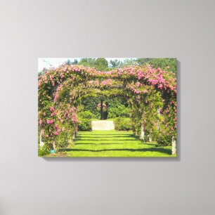Imprimantes de toile enrobée d'arc rose