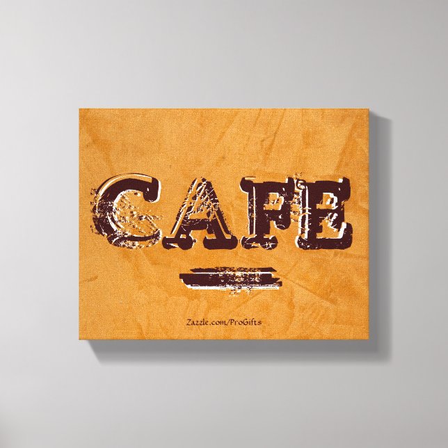 Imprimantes en toile de café Vintage rétro (Recto)