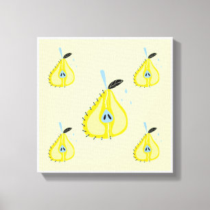 Imprimantes en toile de poire d'art simple