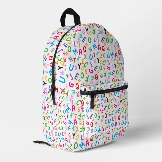 Imprimé Alphabet Pop : Apprendre dans le sac à dos Style (Coin arrière gauche)