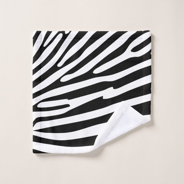 Imprimé animalier zèbre (Gant de toilette)