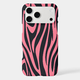 Imprimé animalier zèbre rose et noir