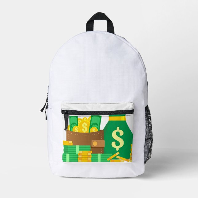 Imprimé Argent 🤑 sac à dos 🎒 (Recto)