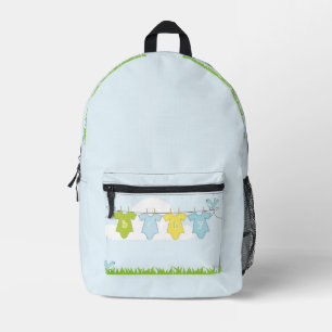 Imprimé Bébé sac à dos bleu
