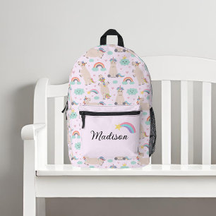 Imprimé Belle Unicornes et sac à dos Rainbows