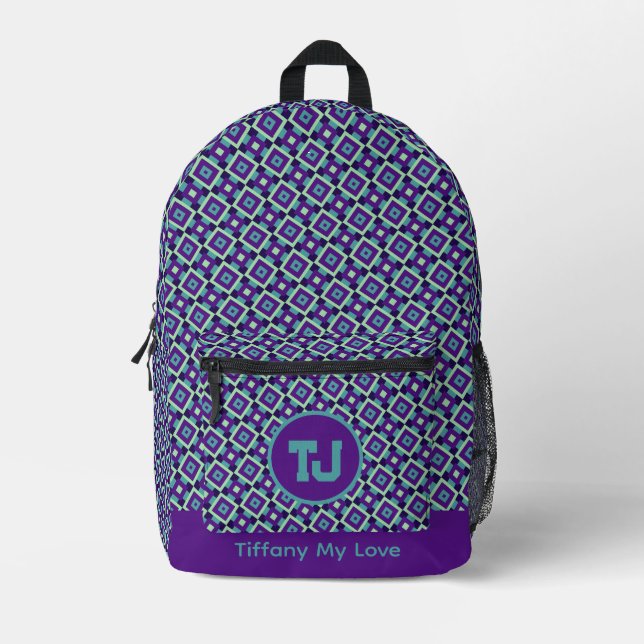 Imprimé Bold Élève Primaire Retour À L'École Sac À Dos De (Recto)
