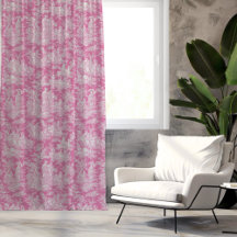 imprimé chic vintage rose chaud toile de jouy