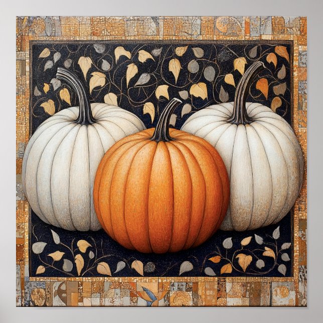 imprimé citrouille affiche d'automne cuisine décor (Devant)