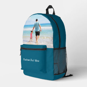 Imprimé Concevez Votre Propre Sac À Dos Photo Texte Person