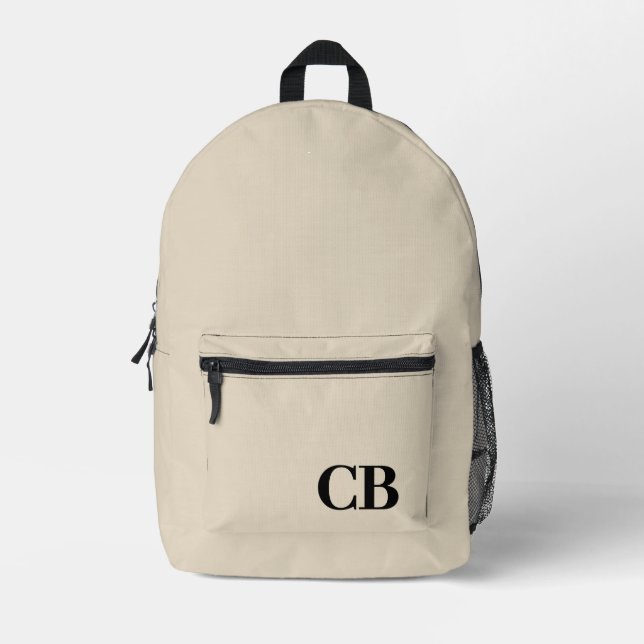 Imprimé Couleur tendance - sac à dos Monogramme Beige Natu (Recto)