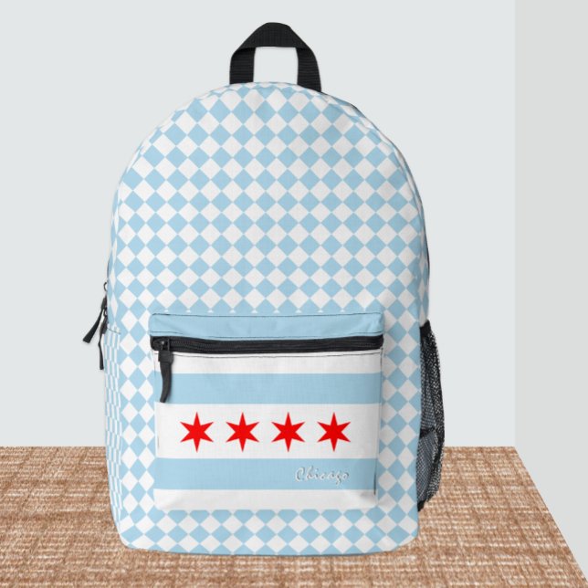Imprimé Couleurs du sac à dos de Chicago, drapeau de Chica (Créateur téléchargé)