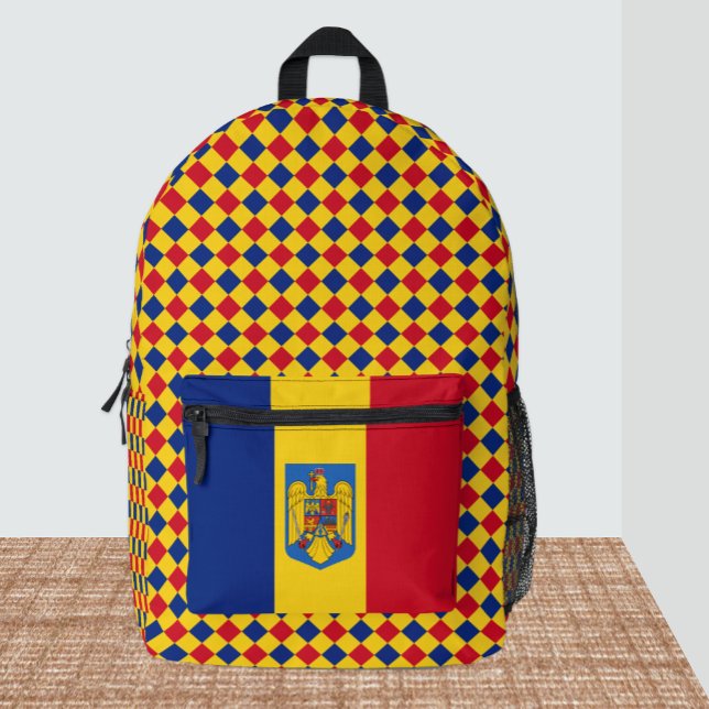 Imprimé Couleurs du sac à dos roumain, Drapeau roumain (Créateur téléchargé)