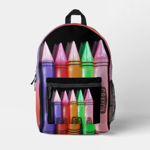 Imprimé Crayons Colorés Sur Un Sac À Dos