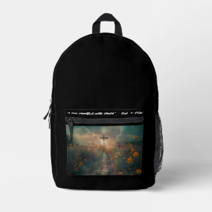 Imprimé Crucifié avec le sac à dos Christ