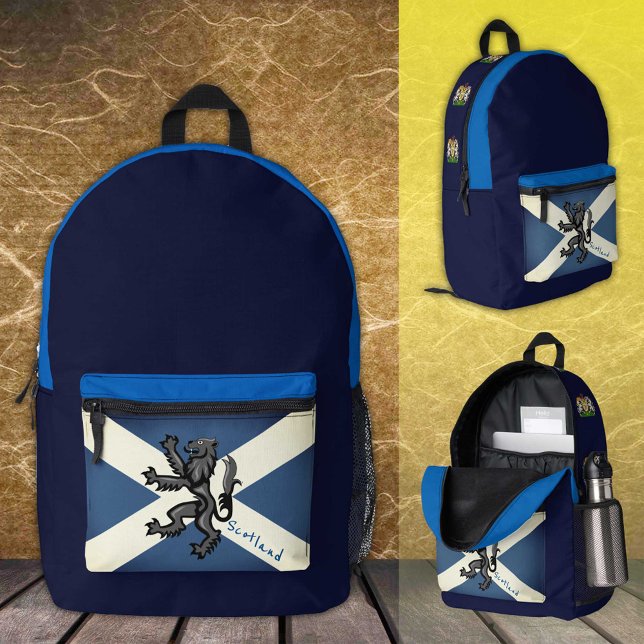 Imprimé Écosse, sac à dos Rampant, drapeau écossais /vinta (Créateur téléchargé)