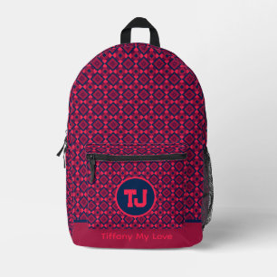 Imprimé Edgy Nom Fille sac à dos pour elle
