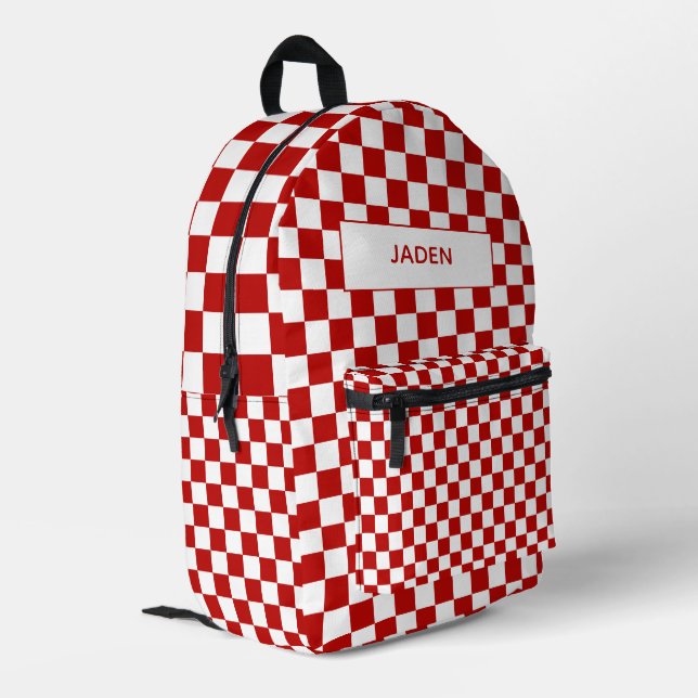 Imprimé Enfants Nom Sac À Dos Course De Voiture Retour À L (Coin arrière gauche)